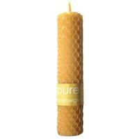 With Love Pure Beeswax 11cm Rolled Pillar Candle